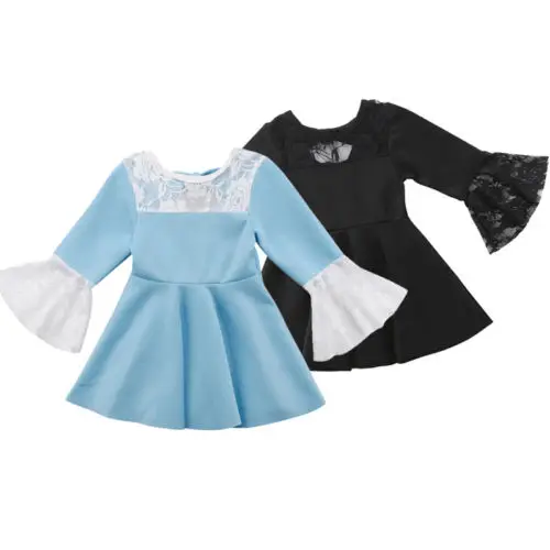 Toddler Baby Girls Dress Long Sleeve Princess Flare Sleeve Lace Ruffle Girl Sundress Dresses In Dresses From Mother Kids On Aliexpress Com Alibaba Group Toddler Baby Girls Dress Long Sleeve Princess Flare Sleeve Lace Ruffle Girl Sundress Dresses In Dresses From Mother Kids On Aliexpress Com Alibaba Group