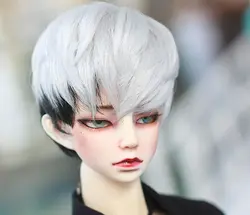 D01-P443 детская игрушка ручной работы 1/3 кукла интимные аксессуары BJD/SD кукольный парик серебристо серый короткие волосы 1 шт