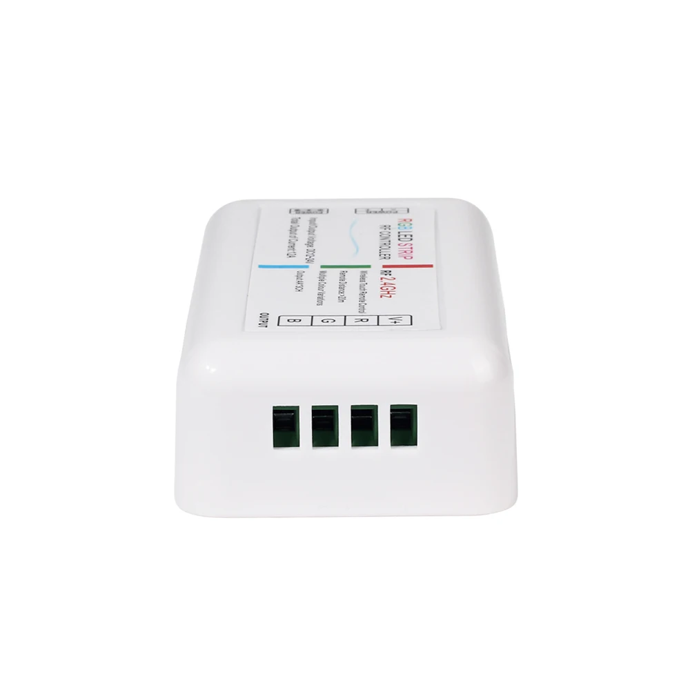 RF 2,4G RGB контроллер Светодиодная лента RGB контроллер 12-24 В Беспроводной RF пульт дистанционного управления с дистанционным настенным держателем для светодиодной ленты 5050