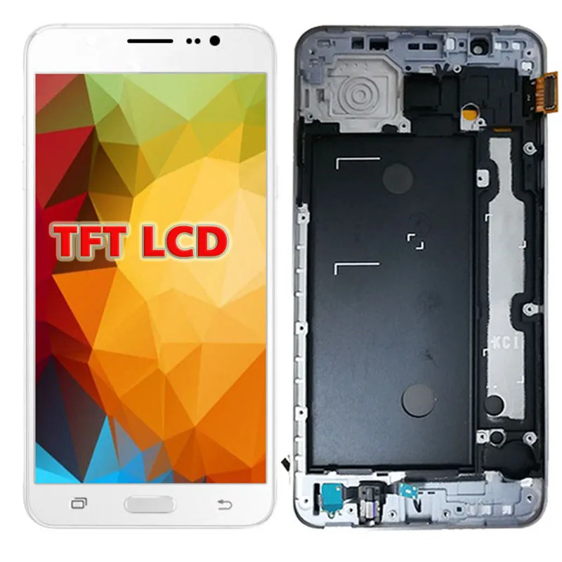 J710 LCD For Samsung Galaxy J7 SM-J710FN J710F J710M J710Y J710G J710H Touch Screen Digitizer Assembly Frame Home Button