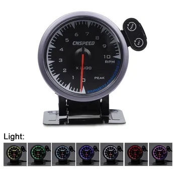 

CNSPEED Shark style 12V NEW Hight Speed Racing Car Tahometer RPM Meter Gauge For Honda Car Meter Auto Gauge 2.5" 60mm Universal