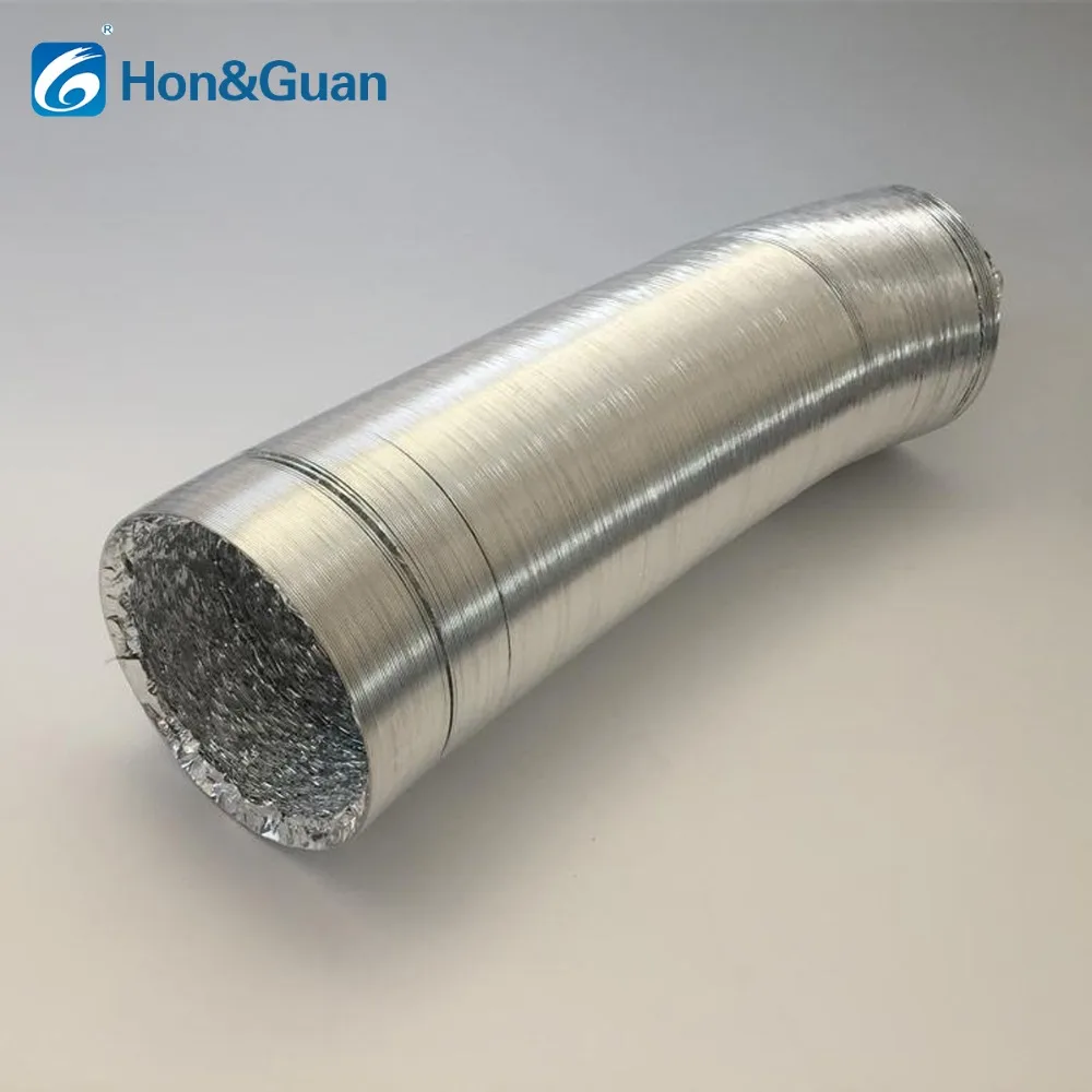 4inch 100mm Universal Air Duct Exhaust Pipe Flexible Tube Double Aluminium Foil Ducting Hose Ventilation Full Length 2m 10m 
