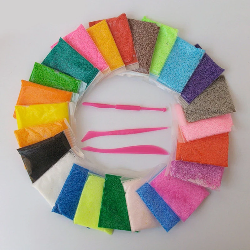 foam clay light soft colored modeling clay magic air dry slime plasticine playdough with free tools - Colored Foam foam clay light soft colored modeling clay magic air dry slime plasticine playdough with free tools - Colored Foam