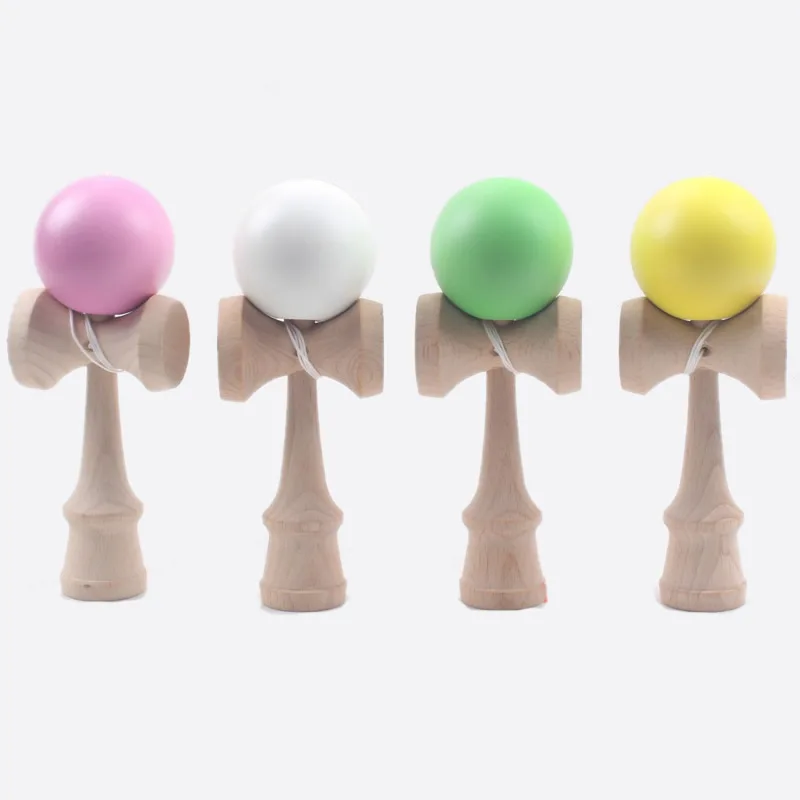 Kendama 18 см полная трещина PU краска деревянный шар Kendama умелое жонглирование мяч игра игрушка Спорт на открытом воздухе