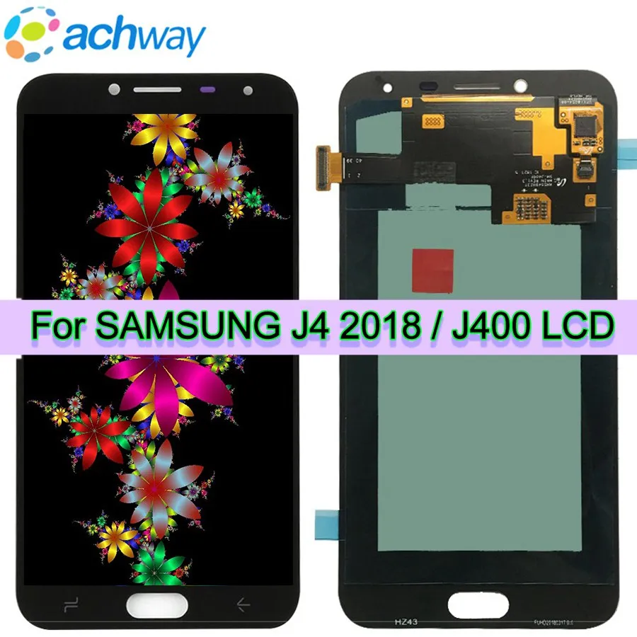 Super Amoled For Samsung Galaxy J4 2018 LCD J400FDS Display Touch Screen Digitizer Assembly J6 Replacement For SAMSUNG J400 LCD