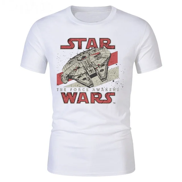 

Summer Men Basic t shirt Star Wars The Force Awakens tshirt Starwars VII Darth Vader men's t-shirts youth short sleeve Tops Tee