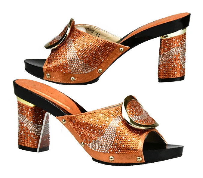 Noir Africain Et Orange De La Italien Pour or Assorties 2018 Chaussures Sacs Sac jaune Ensemble En orange Africains argent Mariage Couleur Fête Femmes a6q6UwEv