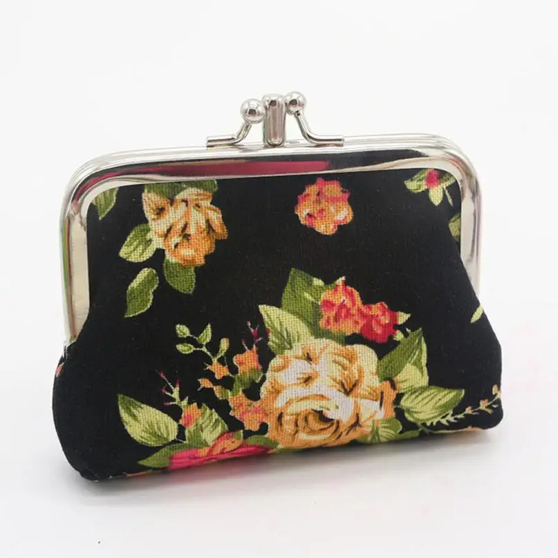 

coin purse women wallets Retro hasp mini small card holder bags ladies Vintage Flower Small Wallet Card Holder Coin Purse bag1.2