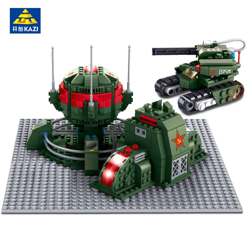 

KAZI 519Pcs Legoings Military Building Blocks Toys Red Alert 3 Iron Curtain Action Figures Bricks Educational Toys for Children