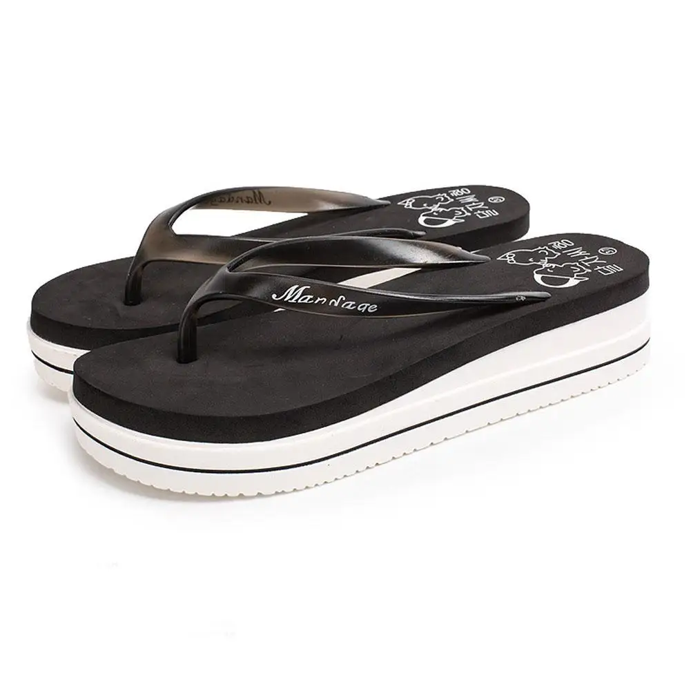 beach platform flip flops
