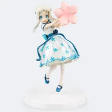 Anohana Menma Хонма Meiko Горничной Ver. ПВХ Фигурку Коллекционная Модель Игрушки 18 см KT2855