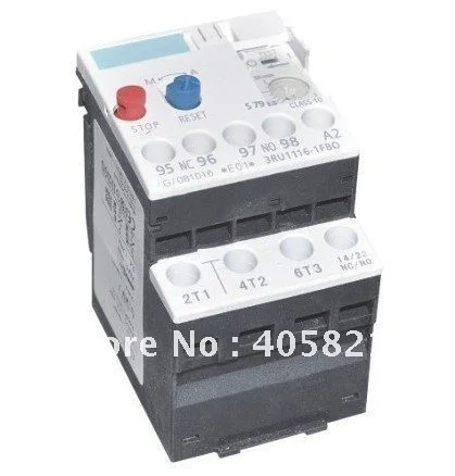 

3RU1116 Themal overload relay 0.11-12A used for 3RT1015, 3RT1016, 3RT1017 AC contactor