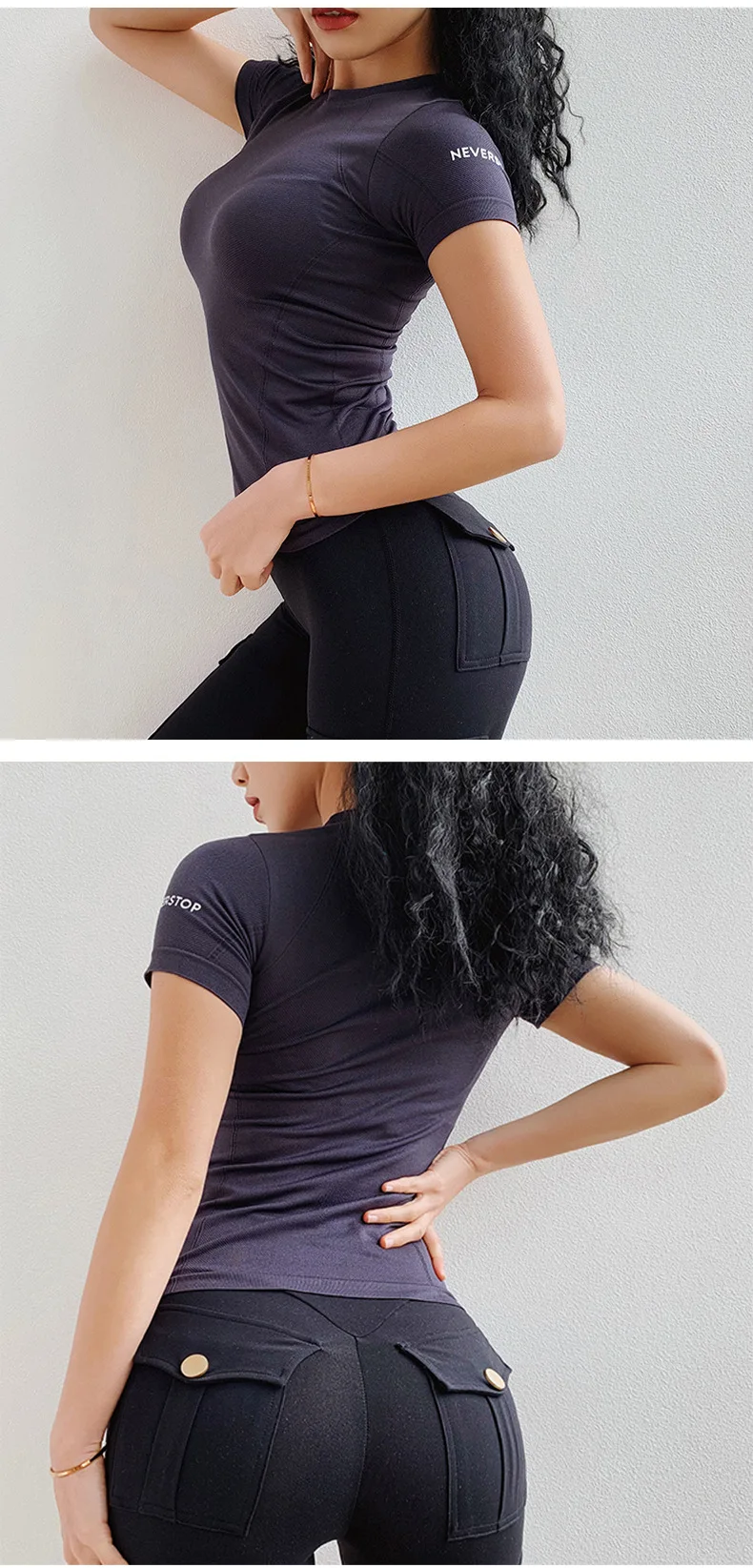 Однотонные футболки с надписью для спортзала и йоги, женские дышащие топы с коротким рукавом для тренировок, спортивная одежда для бега, быстросохнущая Спортивная футболка для фитнеса