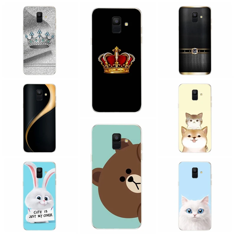 Мягкий силиконовый чехол для Samsung Galaxy A6 2018 Dual SIM SM A600 A600F Tpu Plus A605 A605F AB190 |