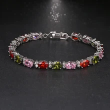 Emmaya AAA циркониевый браслет Уникальный дизайн модный белый золотой цвет Роскошные хрустальные ювелирные браслеты для женщин