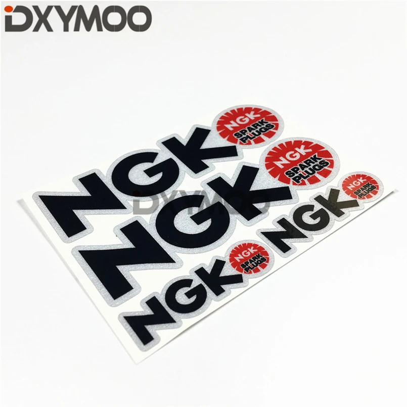 

Moto Bike Helmet Laptop Sticker Decals Reflective Car Window Stickers for NGK Spark Plugs