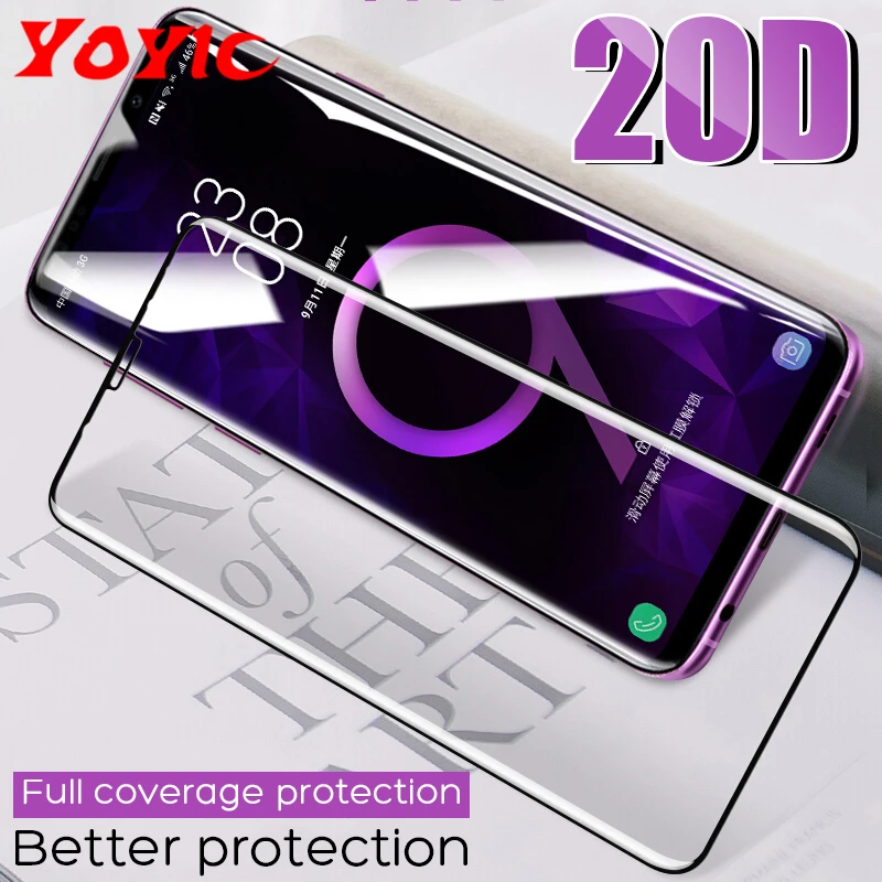 

20D Full Coverage Protective Tempered Glass For Samsung Galaxy S8 S9 Plus Note 8 Note 9 S6 S7 Edge Glass Screen Protector Film