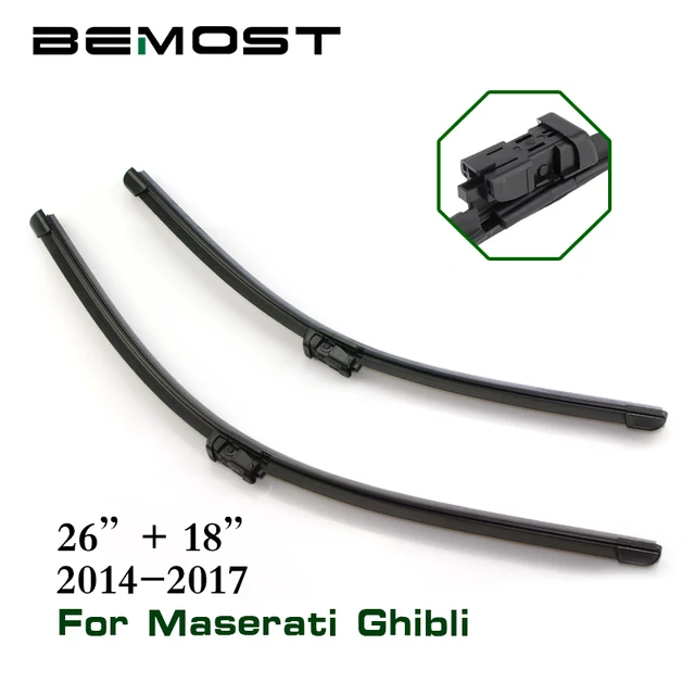 BEMOST Car Window Windshield Wiper Blades Natural Rubber For Maserati