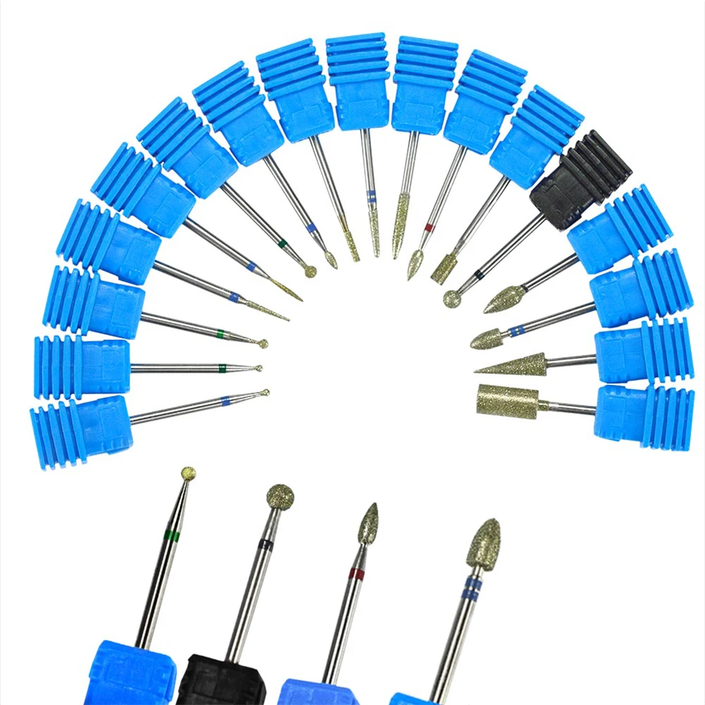 Фирменная Новинка 17 Тип сверло дизайн ногтей Полировка шлифовальной головки Машинка для педикюра биты машинка для дизайна ногтей