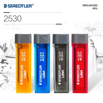 

4Tubes Staedtler 2530 Luna Mechanical Pencil Lead Pencil Refill 0.5/0.7mm 2B/HB for Luna Mechanical Pencil 7611/7612 Germany