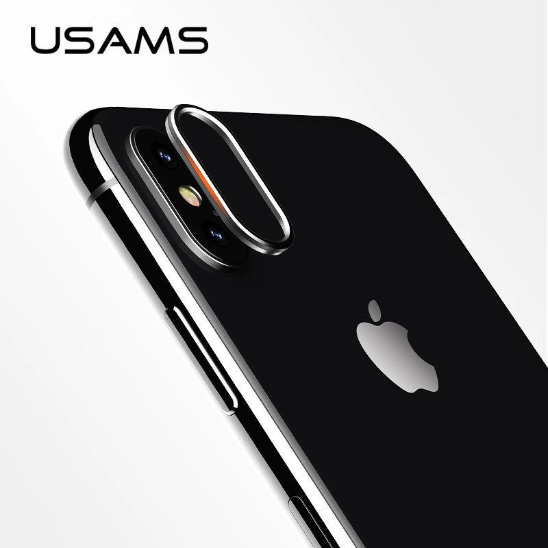 

USAMS Lens Ring lens Protector for iPhone X Aluminum Material Ring Guard Circle Case Cover for iPhoneX 10