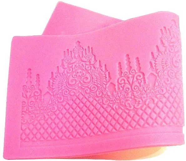 New Silicone Fondant Mat Cake Decorating Styling Tools Kitchen Flower Pattern Silicone Lace Molds