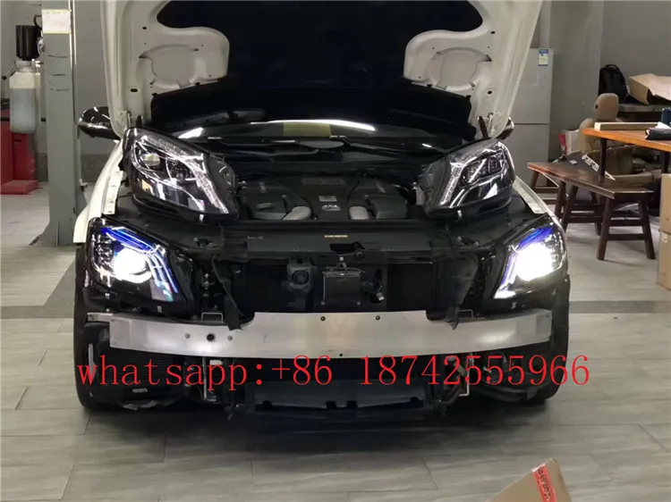 Высокое качество S class w222 S63 S65 фары для W222 S320 S400 S500 S600 S63 s65 светодиодный налобный фонарь plug and play