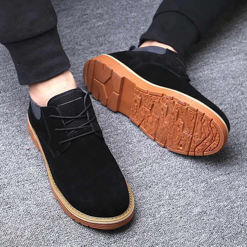 الرجال زائد حجم تنفس غطاء صلب لأصبع القدم أحذية أمان للعمل بناء الموقع عامل البقر المدبوغ جلدية الأمن منخفضة الأحذية حماية