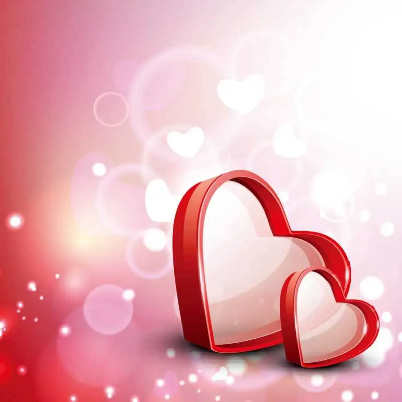

KIDNIU Valentine's Day Photography Background Vinyl Wallpaper Photo Studio Props Screen Backdrops 6x6ft qr105