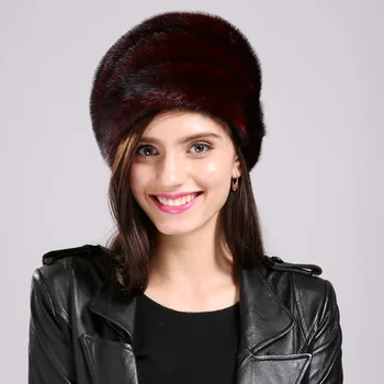 

Women Fur Hat Fashion Style Fur Mink Hat Popular Color Modern Female Fur Hat Winter Warm Skullies Beanies For Girl EA4050-18