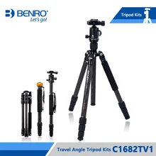 Benro C1682TV1 штатив карбоновые волоконные штативы монопод для камеры с шариковой головкой V1 сумка для переноски Максимальная загрузка 14 кг DHL