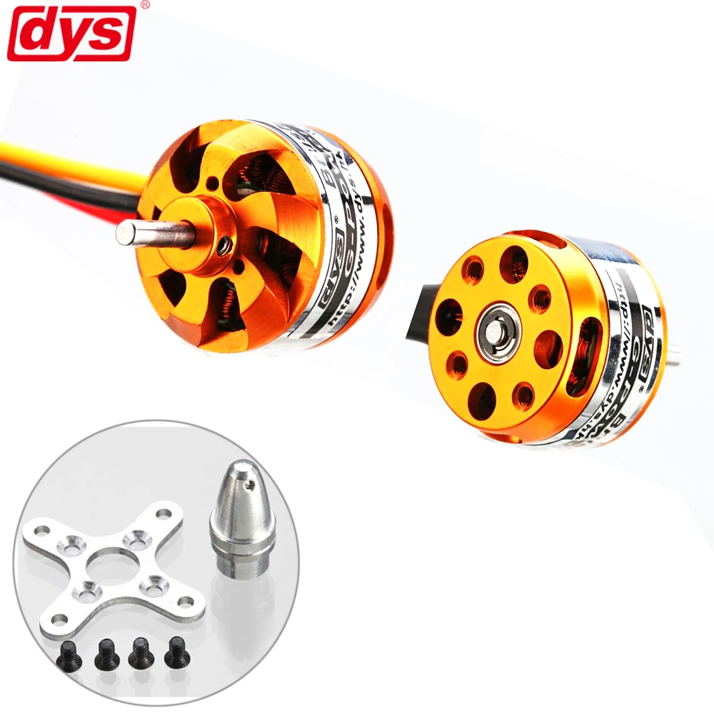 Бесщеточный двигатель DYS D2822 1100KV 1450KV 1800KV 2600KV 2 3S для радиоуправляемого самолета многокоптера бесщеточный