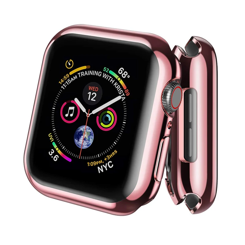 Screen Protective Cover case For Apple Watch band 4/3/2/1 iwatch 42mm 38mm 4mm 40mm ShockProof Shell Protector Accessories