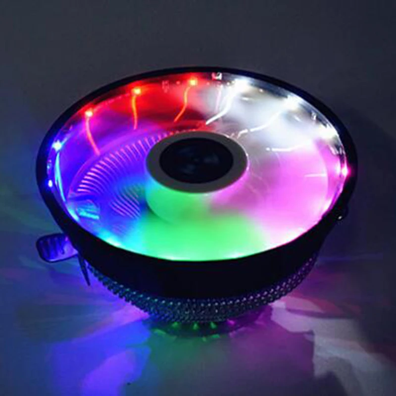 

New Computer LED Fans Double-sided Computer Power Supply Fan Aurora LED Light Chassis Fan Red Blue Green White Cooler Fans