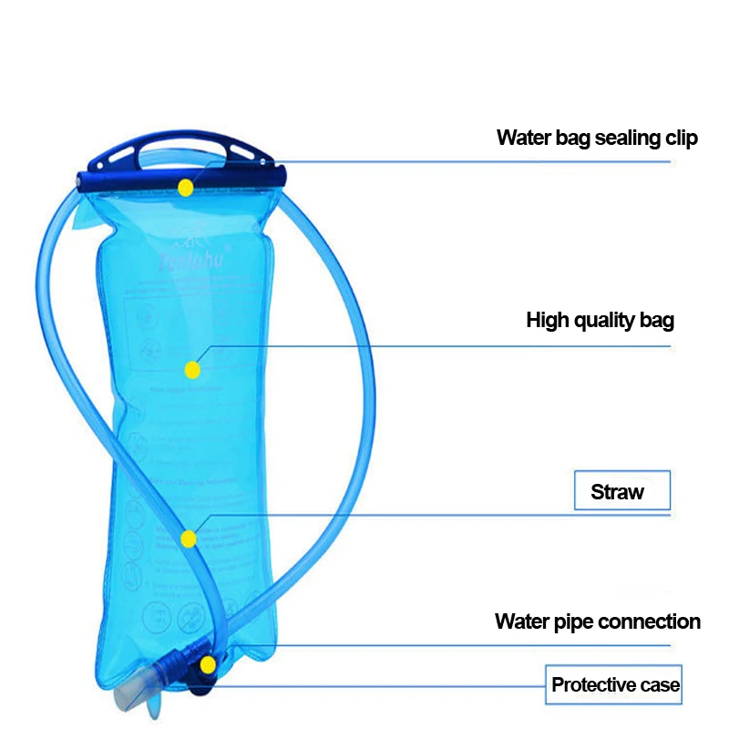 JUNLETU SD12 воды резервуар воды мочевого пузыря гидратации пакет сумка для хранения BPA бесплатно 2L бег гидратации жилет рюкзак