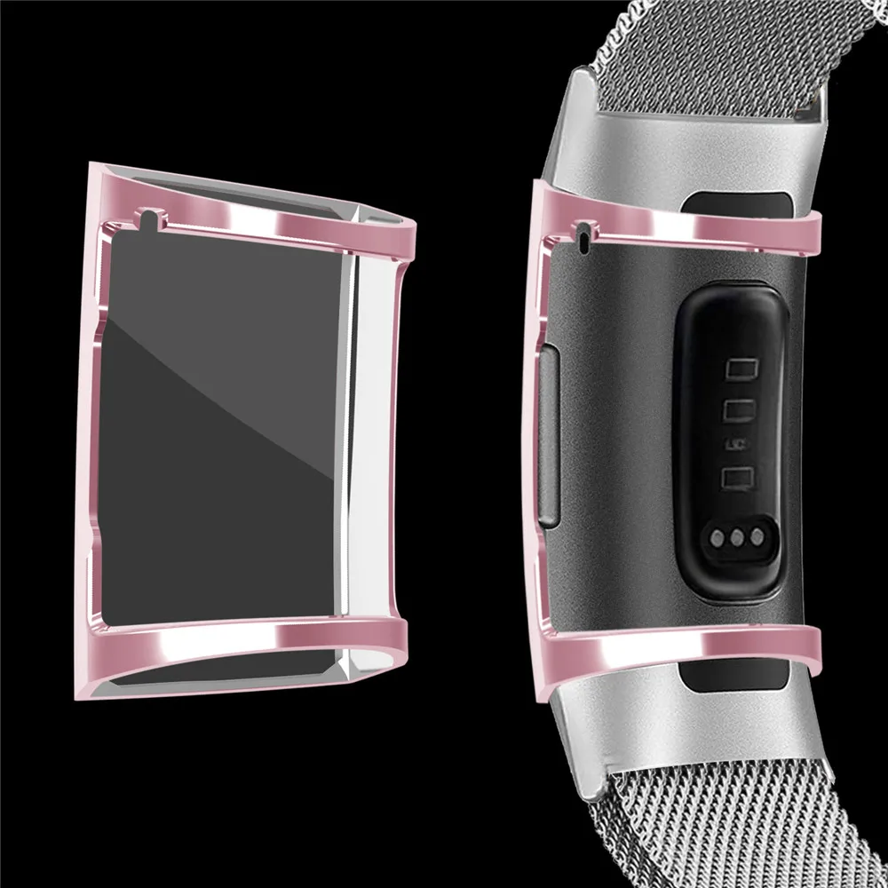 

Protective Shell For Fitbit charge 3 Smart Watch Soft Case Silicone Protective Case Cover Shell Protective Shell Transparent
