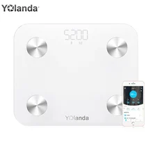Original USB Charging Yolanda Mini Smart Scale Household Digital Body Fat Weighing mi Scale Floor Scale Support Bluetooth APP