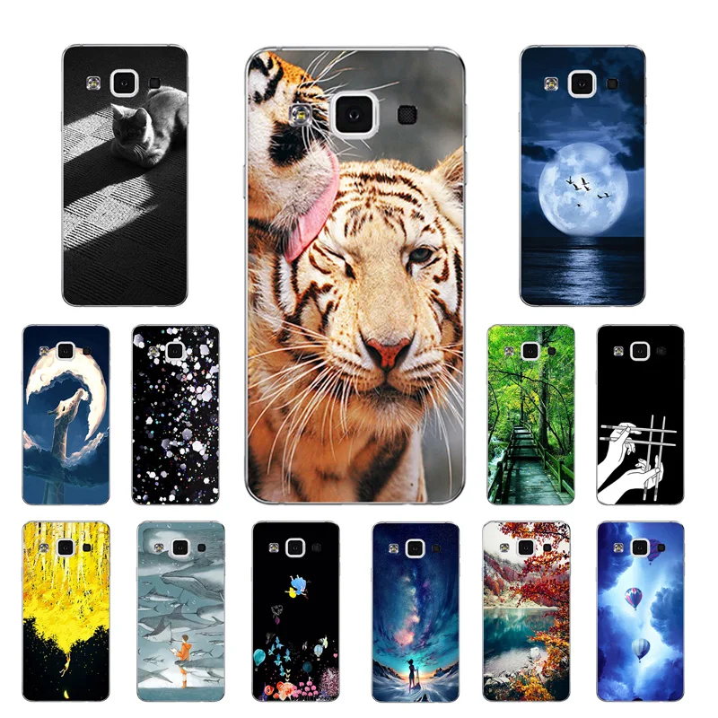 Case for Samsung Galaxy A5 A500 Phone Cases Silicone Mammal Printing Back Cover 2015 Soft TPU Bag |