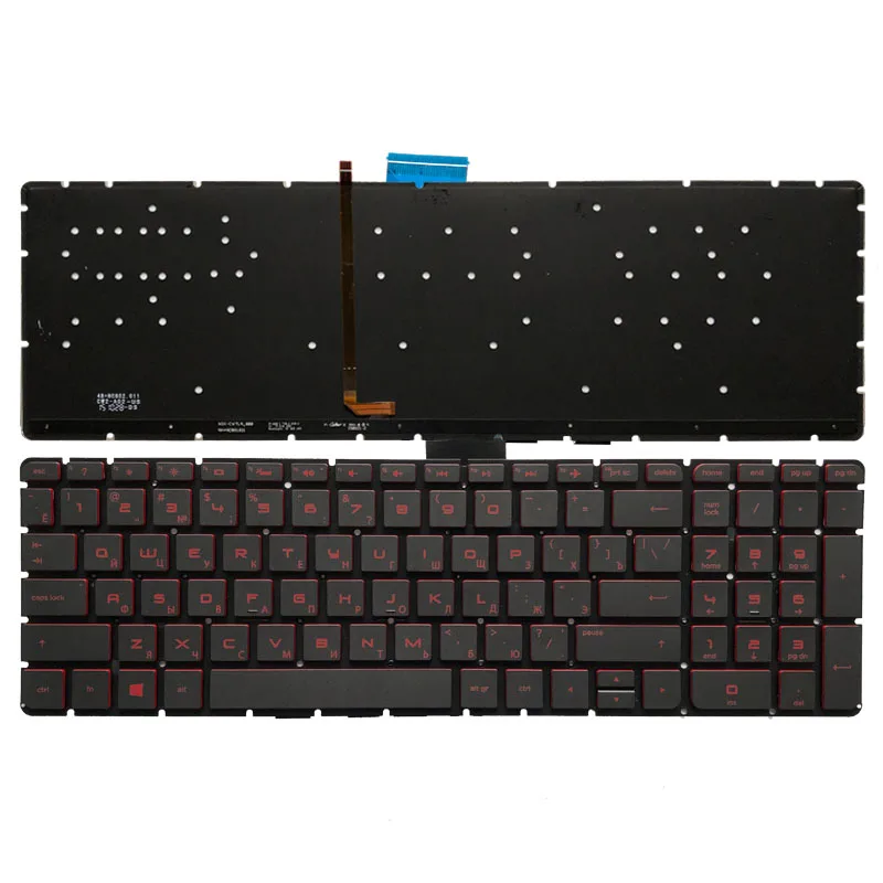 Новая русская клавиатура для ноутбука HP 15-ab 15-ak 15-bc 15-ab000 15-ab100 15-ab200 15z-ab100 835664-001 с
