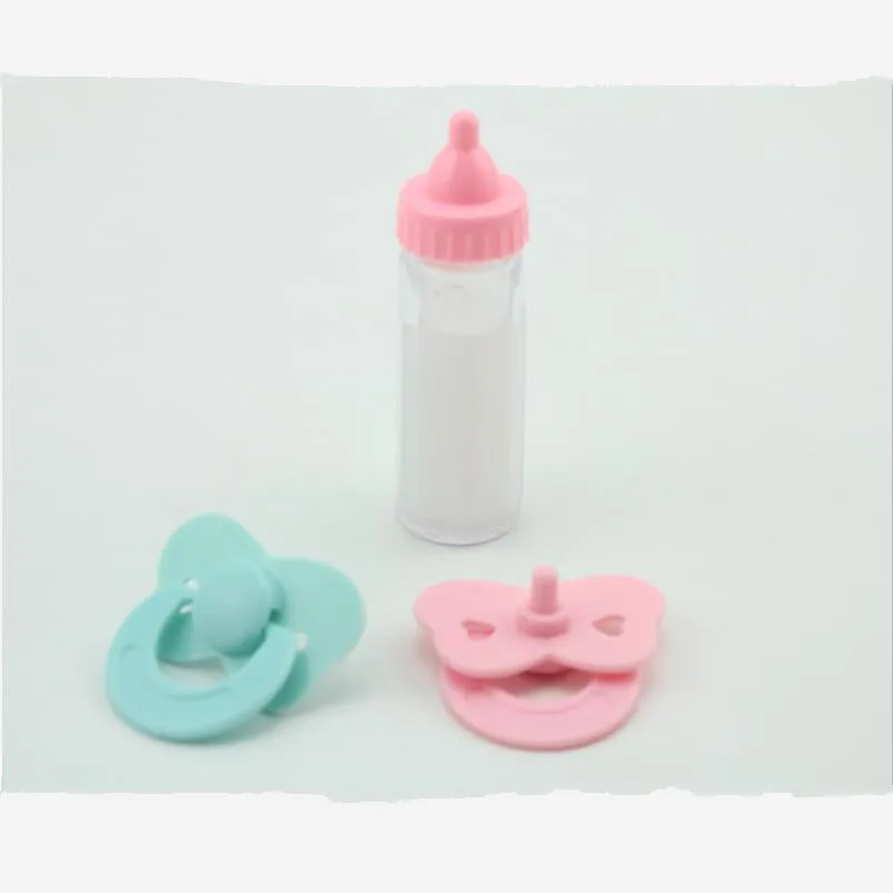 

One piece Feeding Bottle And Pacifiers For Reborn Baby Dolls Toy Magic Disappearing Milk Play Toys Accessories Gifts Juguetes