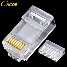 cncob Cat6 two-piece, rj45 network connector RJ-45 network cable modular plug thousand M Ethernet 8p8c crystal head gold-plated cncob Cat6 two-piece, rj45 network connector RJ-45 network cable modular plug thousand M Ethernet 8p8c crystal head gold-plated