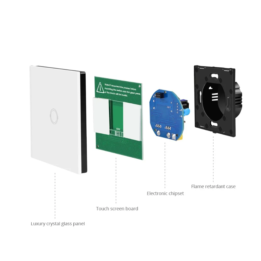 Smart Lamp Touch Sensor Wall Switch (EU UK 220V)
