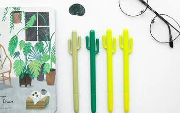 

3pcs Cartoon Cactus shape Gel Pen kawaii stationery Caneta for kids writing gift School Office Supply Escolar Papelaria