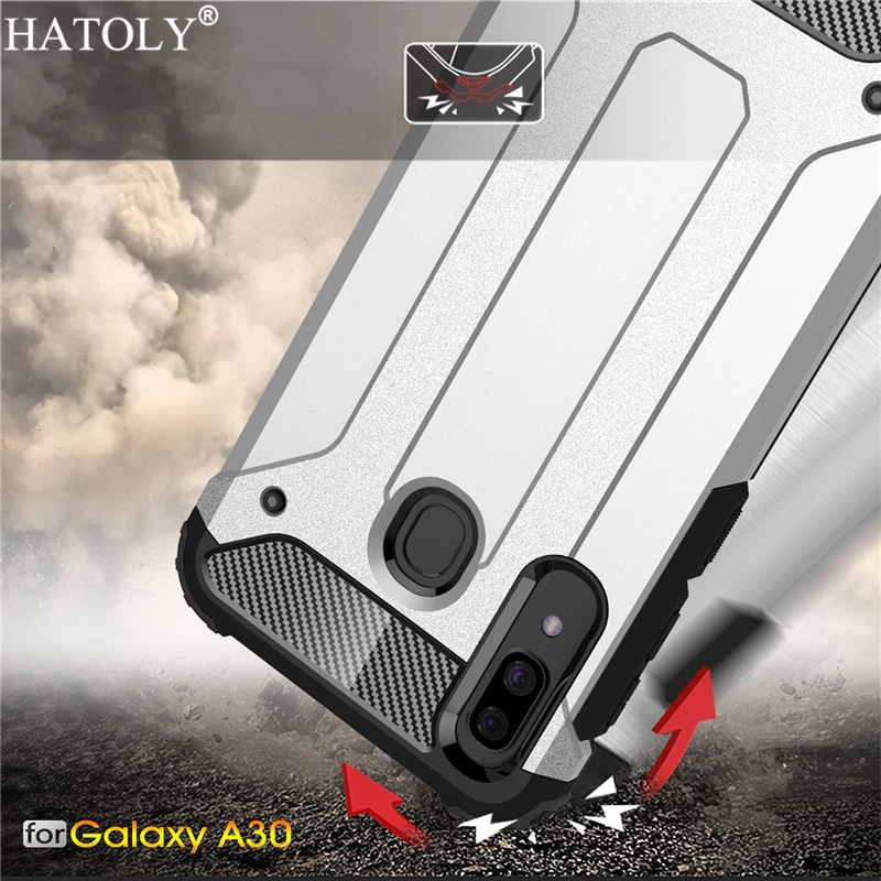 

For Samsung Galaxy A30 Case Silicone Armor Hard PC Back Phone Cover For Samsung Galaxy A30 Case For Samsung Galaxy A30 A305F