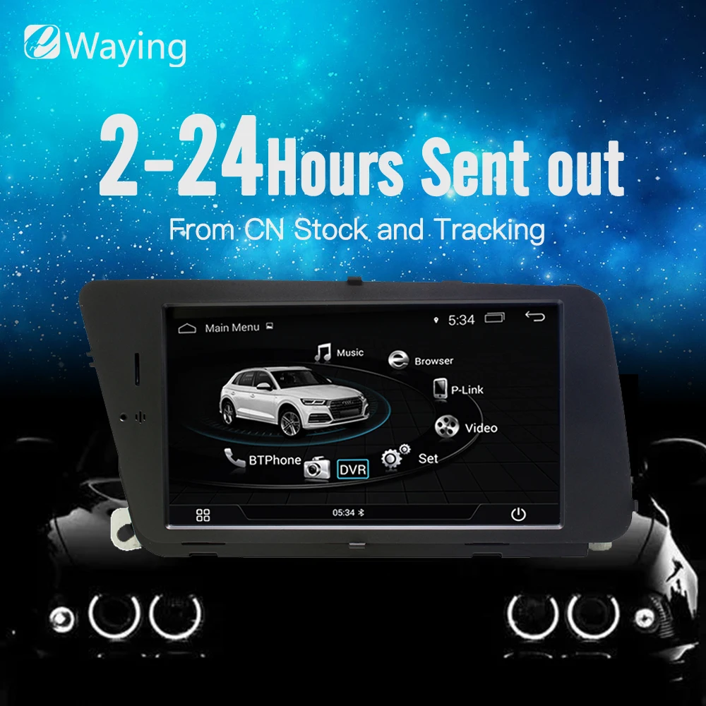 Ewaying 7 &quotAndroid 4 1 г + 16 автомобиля мультимедиа для AUDI A4 (2008 2016 B8) Q5 (2010 2016) Bluetooth Wifi gps