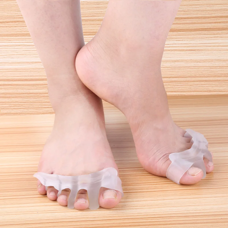 New 1 Pair Feet Care Tool Toe Separator Overlapping Toes Rehabilitation Treatment Hallux Valgus Braces Foot Bone Orthotic Device