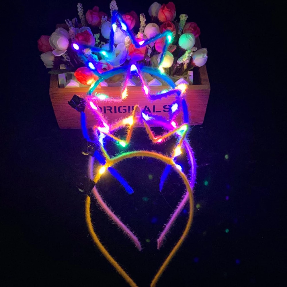 Светодиодный светильник светящиеся уши мигающий обруч для волос игрушка для женщин и детей светящаяся головная повязка Головные уборы игрушки новогодние вечерние игрушки Рождественский подарок - Цвет: A4