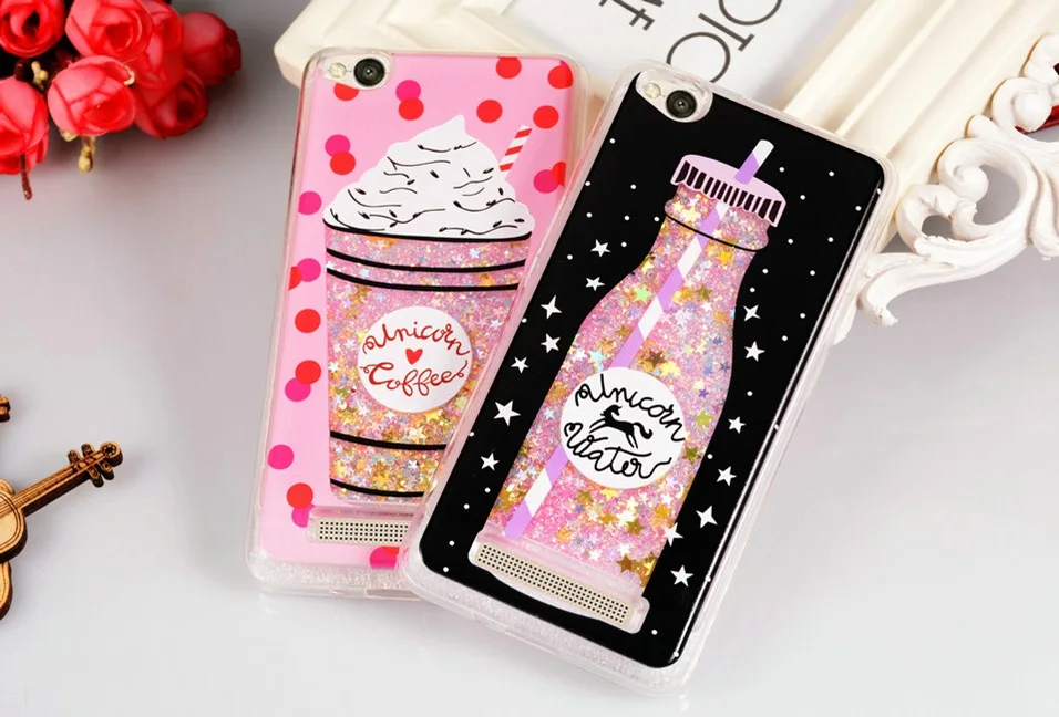 Icoque Glitter Fitted Cases For Xiaomi Redmi 4A Case Cute Xaomi Liquid Luxury Xiomi Redmi4A Cover For 4X 4A Case Xiaomi Redmi (5)