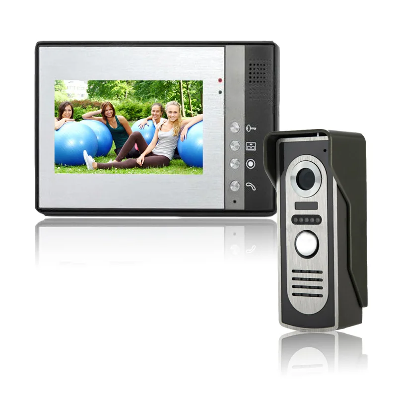 bilder für HD Kameras 7 zoll Verdrahtete Videotürtelefon Türklingel System haussprechanlage ausrüstung Home Security indoor Intercom IR Kameras bilder für HD Kameras 7 zoll Verdrahtete Videotürtelefon Türklingel System haussprechanlage ausrüstung Home Security indoor Intercom IR Kameras