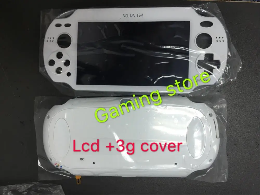 

1set original new for psvita for ps vita psv 1000 game lcd screen assembly + back cover 3G or WIFI version white